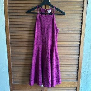 Mossimo Fit & Flare Purple Midi Dress - Small